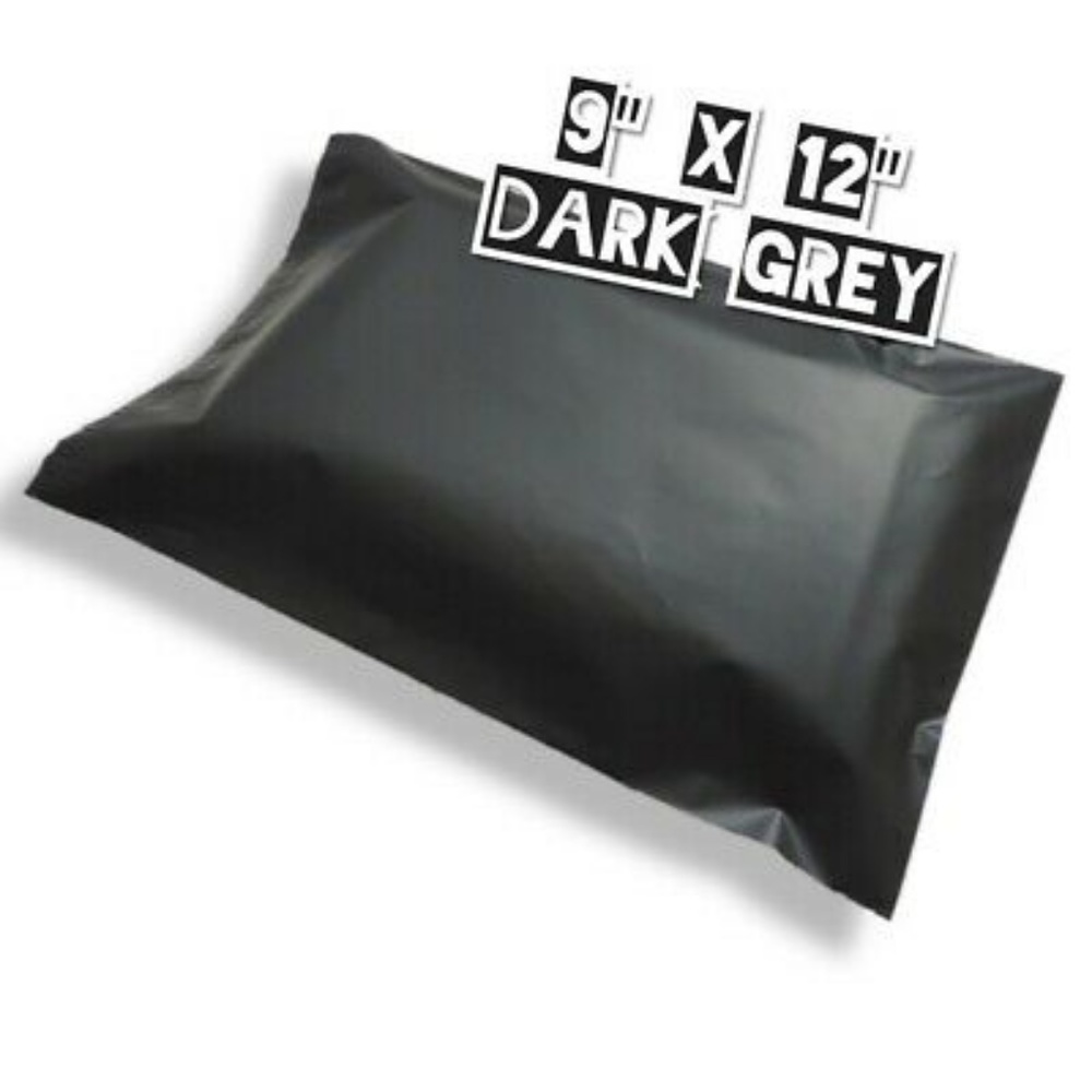 (10) 9x12 - Dark Grey Privacy Shield Poly Mailers - Picture 4 of 5